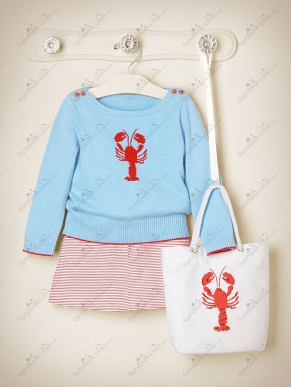 Janie & Jack vintage "Nantucket Breeze" lobster sweater